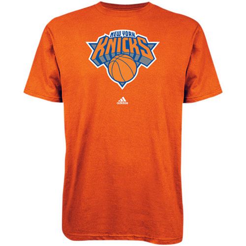 Adidas New York Knicks Primary Logo T-Shirt Orange
