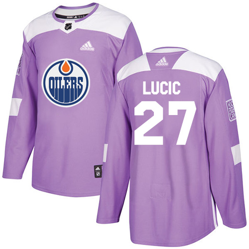 Adidas Oilers #27 Milan Lucic Purple Authentic Fights Cancer Stitched Youth NHL Jersey Adidas Oilers #27 Milan Lucic Purple Authentic Fights Cancer Stitched Youth NHL Jersey
