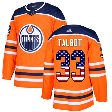 Adidas Oilers #33 Cam Talbot Orange Home Authentic USA Flag Stitched Youth NHL Jersey Adidas Oilers #33 Cam Talbot Orange Home Authentic USA Flag Stitched Youth NHL Jersey