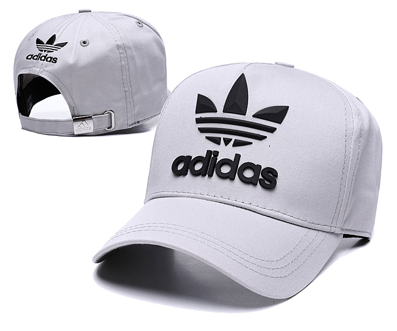 Adidas Originals Classic Gray Peaked Adjustable Hat TX Adidas Originals Classic Gray Peaked Adjustable Hat TX