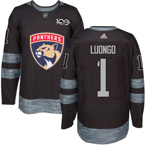 Adidas Panthers #1 Roberto Luongo Black 1917-2017 100th Anniversary Stitched NHL Jersey Adidas Panthers #1 Roberto Luongo Black 1917-2017 100th Anniversary Stitched NHL Jersey