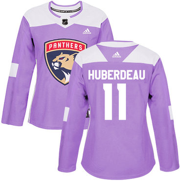 Adidas Panthers #11 Jonathan Huberdeau Purple Authentic Fights Cancer Women's Stitched NHL Jersey Adidas Panthers #11 Jonathan Huberdeau Purple Authentic Fights Cancer Women's Stitched NHL Jersey