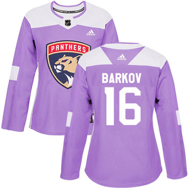 Adidas Panthers #16 Aleksander Barkov Purple Authentic Fights Cancer Women's Stitched NHL Jersey Adidas Panthers #16 Aleksander Barkov Purple Authentic Fights Cancer Women's Stitched NHL Jersey