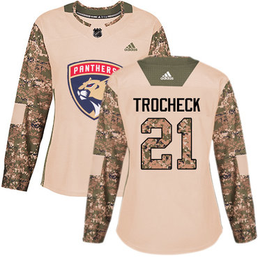 Adidas Panthers #21 Vincent Trocheck Camo Authentic 2017 Veterans Day Women's Stitched NHL Jersey Adidas Panthers #21 Vincent Trocheck Camo Authentic 2017 Veterans Day Women's Stitched NHL Jersey