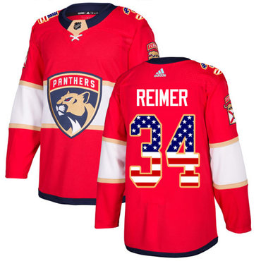 Adidas Panthers #34 James Reimer Red Home Authentic USA Flag Stitched NHL Jersey Adidas Panthers #34 James Reimer Red Home Authentic USA Flag Stitched NHL Jersey