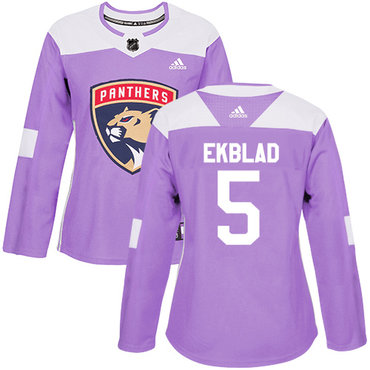 Adidas Panthers #5 Aaron Ekblad Purple Authentic Fights Cancer Women's Stitched NHL Jersey Adidas Panthers #5 Aaron Ekblad Purple Authentic Fights Cancer Women's Stitched NHL Jersey