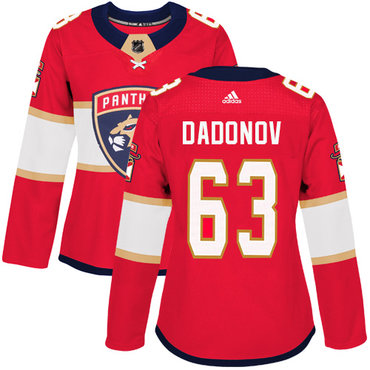 Adidas Panthers #63 Evgenii Dadonov Red Home Authentic Women's Stitched NHL Jersey Adidas Panthers #63 Evgenii Dadonov Red Home Authentic Women's Stitched NHL Jersey