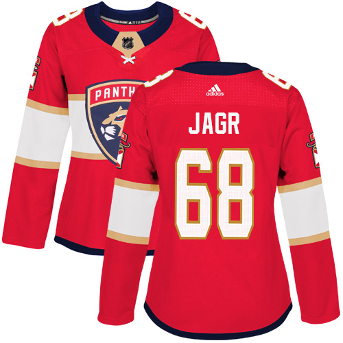 Adidas Panthers #68 Jaromir Jagr Red Home Authentic Women's Stitched NHL Jersey Adidas Panthers #68 Jaromir Jagr Red Home Authentic Women's Stitched NHL Jersey