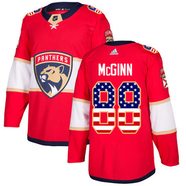Adidas Panthers #88 Jamie McGinn Red Home Authentic USA Flag Stitched NHL Jersey Adidas Panthers #88 Jamie McGinn Red Home Authentic USA Flag Stitched NHL Jersey