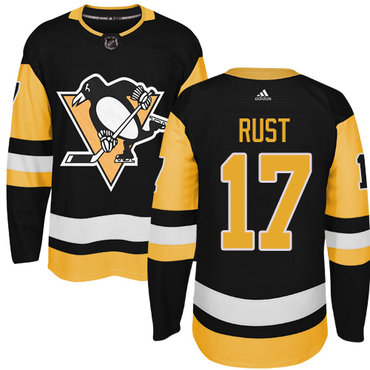 Adidas Penguins #17 Bryan Rust Black Alternate Authentic Stitched NHL Jersey