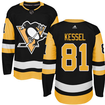 Adidas Penguins #81 Phil Kessel Black Alternate Authentic Stitched NHL Jersey