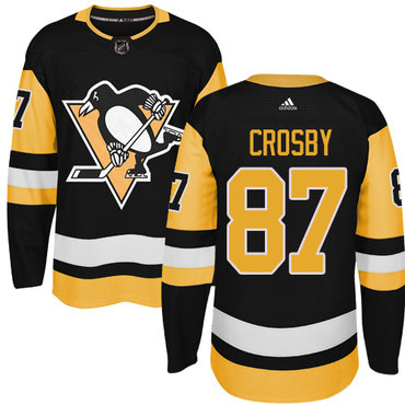Adidas Penguins #87 Sidney Crosby Black Alternate Authentic Stitched NHL Jersey
