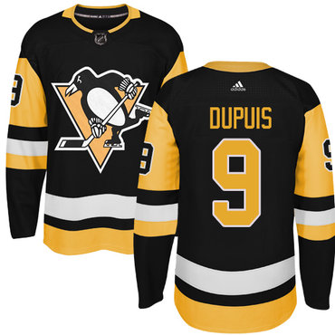 Adidas Penguins #9 Pascal Dupuis Black Alternate Authentic Stitched NHL Jersey
