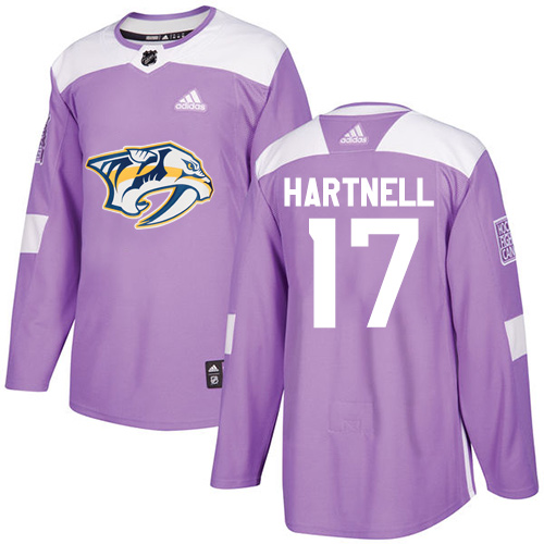 Adidas Predators #17 Scott Hartnell Purple Authentic Fights Cancer Stitched Youth NHL Jersey Adidas Predators #17 Scott Hartnell Purple Authentic Fights Cancer Stitched Youth NHL Jersey