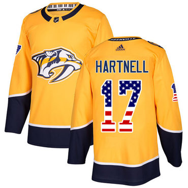 Adidas Predators #17 Scott Hartnell Yellow Home Authentic USA Flag Stitched Youth NHL Jersey Adidas Predators #17 Scott Hartnell Yellow Home Authentic USA Flag Stitched Youth NHL Jersey