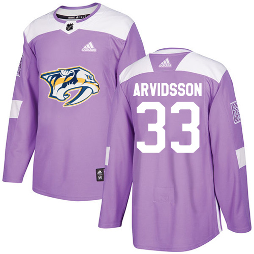 Adidas Predators #33 Viktor Arvidsson Purple Authentic Fights Cancer Stitched Youth NHL Jersey Adidas Predators #33 Viktor Arvidsson Purple Authentic Fights Cancer Stitched Youth NHL Jersey