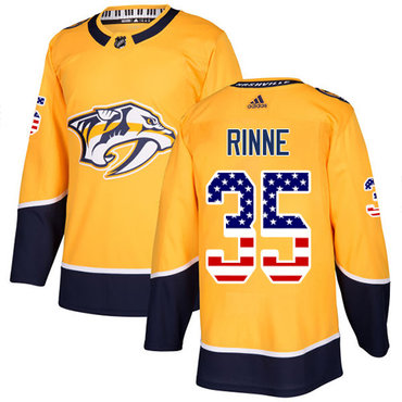 Adidas Predators #35 Pekka Rinne Yellow Home Authentic USA Flag Stitched Youth NHL Jersey Adidas Predators #35 Pekka Rinne Yellow Home Authentic USA Flag Stitched Youth NHL Jersey