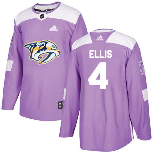 Adidas Predators #4 Ryan Ellis Purple Authentic Fights Cancer Stitched NHL Jersey Adidas Predators #4 Ryan Ellis Purple Authentic Fights Cancer Stitched NHL Jersey