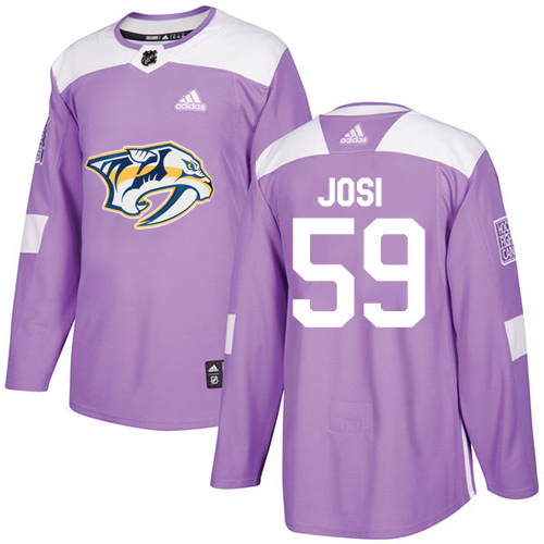 Adidas Predators #59 Roman Josi Purple Authentic Fights Cancer Stitched Youth NHL Jersey Adidas Predators #59 Roman Josi Purple Authentic Fights Cancer Stitched Youth NHL Jersey