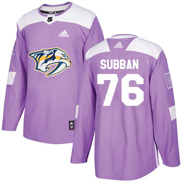 Adidas Predators #76 P.K Subban Purple Authentic Fights Cancer Stitched NHL Jersey Adidas Predators #76 P.K Subban Purple Authentic Fights Cancer Stitched NHL Jersey