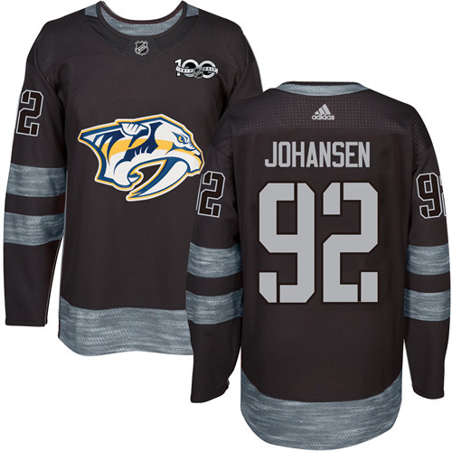 Adidas Predators #92 Ryan Johansen Black 1917-2017 100th Anniversary Stitched NHL Jersey Adidas Predators #92 Ryan Johansen Black 1917-2017 100th Anniversary Stitched NHL Jersey