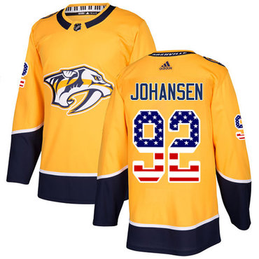 Adidas Predators #92 Ryan Johansen Yellow Home Authentic USA Flag Stitched Youth NHL Jersey Adidas Predators #92 Ryan Johansen Yellow Home Authentic USA Flag Stitched Youth NHL Jersey