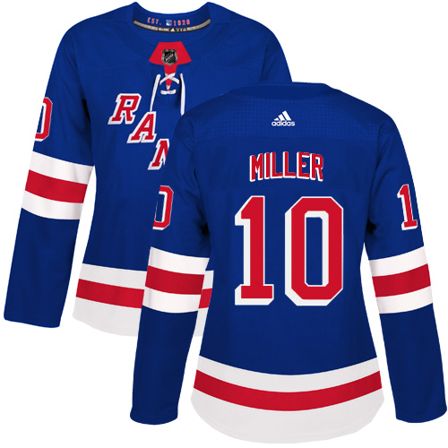 Adidas Rangers #10 J.T. Miller Royal Blue Home Authentic Women's Stitched NHL Jersey Adidas Rangers #10 J.T. Miller Royal Blue Home Authentic Women's Stitched NHL Jersey