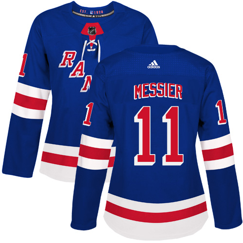 Adidas Rangers #11 Mark Messier Royal Blue Home Authentic Women's Stitched NHL Jersey Adidas Rangers #11 Mark Messier Royal Blue Home Authentic Women's Stitched NHL Jersey
