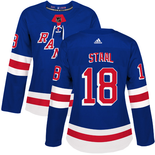 Adidas Rangers #18 Marc Staal Royal Blue Home Authentic Women's Stitched NHL Jersey Adidas Rangers #18 Marc Staal Royal Blue Home Authentic Women's Stitched NHL Jersey