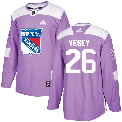 Adidas Rangers #26 Jimmy Vesey Purple Authentic Fights Cancer Stitched Youth NHL Jersey Adidas Rangers #26 Jimmy Vesey Purple Authentic Fights Cancer Stitched Youth NHL Jersey