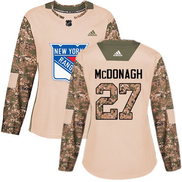 Adidas Rangers #27 Ryan McDonagh Camo Authentic 2017 Veterans Day Women's Stitched NHL Jersey