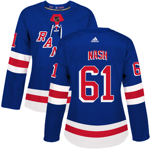 Adidas Rangers #61 Rick Nash Royal Blue Home Authentic Women's Stitched NHL Jersey Adidas Rangers #61 Rick Nash Royal Blue Home Authentic Women's Stitched NHL Jersey