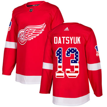Adidas Red Wings #13 Pavel Datsyuk Red Home Authentic USA Flag Stitched Youth NHL Jersey Adidas Red Wings #13 Pavel Datsyuk Red Home Authentic USA Flag Stitched Youth NHL Jersey