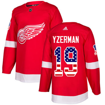 Adidas Red Wings #19 Steve Yzerman Red Home Authentic USA Flag Stitched Youth NHL Jersey Adidas Red Wings #19 Steve Yzerman Red Home Authentic USA Flag Stitched Youth NHL Jersey