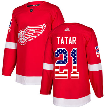 Adidas Red Wings #21 Tomas Tatar Red Home Authentic USA Flag Stitched Youth NHL Jersey Adidas Red Wings #21 Tomas Tatar Red Home Authentic USA Flag Stitched Youth NHL Jersey