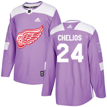 Adidas Red Wings #24 Chris Chelios Purple Authentic Fights Cancer Stitched NHL Jersey Adidas Red Wings #24 Chris Chelios Purple Authentic Fights Cancer Stitched NHL Jersey