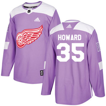 Adidas Red Wings #35 Jimmy Howard Purple Authentic Fights Cancer Stitched NHL Jersey Adidas Red Wings #35 Jimmy Howard Purple Authentic Fights Cancer Stitched NHL Jersey