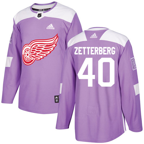 Adidas Red Wings #40 Henrik Zetterberg Purple Authentic Fights Cancer Stitched Youth NHL Jersey Adidas Red Wings #40 Henrik Zetterberg Purple Authentic Fights Cancer Stitched Youth NHL Jersey