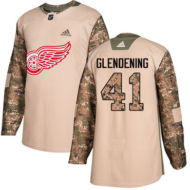 Adidas Red Wings #41 Luke Glendening Camo Authentic 2017 Veterans Day Stitched NHL Jersey Adidas Red Wings #41 Luke Glendening Camo Authentic 2017 Veterans Day Stitched NHL Jersey