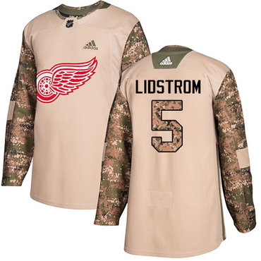 Adidas Red Wings #5 Nicklas Lidstrom Camo Authentic 2017 Veterans Day Stitched Youth NHL Jersey Adidas Red Wings #5 Nicklas Lidstrom Camo Authentic 2017 Veterans Day Stitched Youth NHL Jersey
