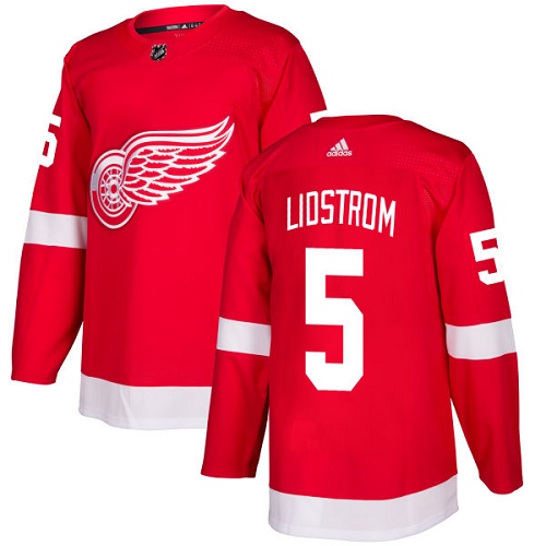 Adidas Red Wings #5 Nicklas Lidstrom Red Home Authentic Stitched Youth NHL Jersey Adidas Red Wings #5 Nicklas Lidstrom Red Home Authentic Stitched Youth NHL Jersey