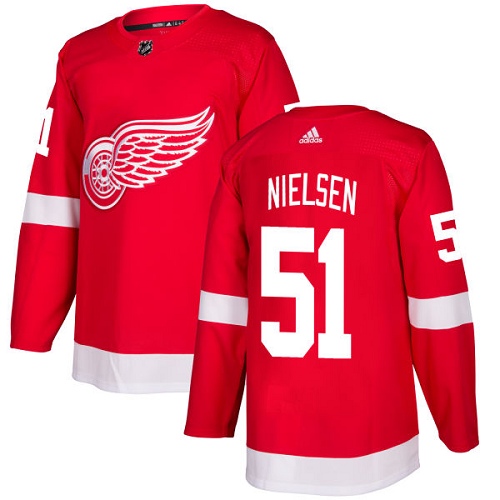 Adidas Red Wings #51 Frans Nielsen Red Home Authentic Stitched Youth NHL Jersey Adidas Red Wings #51 Frans Nielsen Red Home Authentic Stitched Youth NHL Jersey