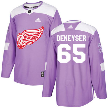 Adidas Red Wings #65 Danny DeKeyser Purple Authentic Fights Cancer Stitched NHL Jersey Adidas Red Wings #65 Danny DeKeyser Purple Authentic Fights Cancer Stitched NHL Jersey