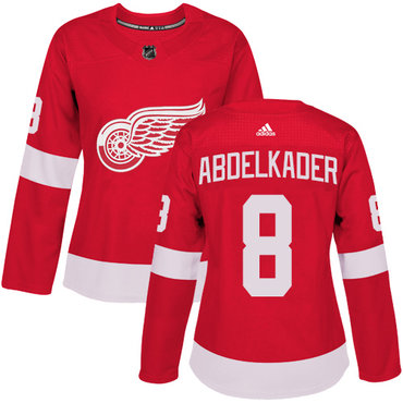 Adidas Red Wings #8 Justin Abdelkader Red Home Authentic Women's Stitched NHL Jersey Adidas Red Wings #8 Justin Abdelkader Red Home Authentic Women's Stitched NHL Jersey