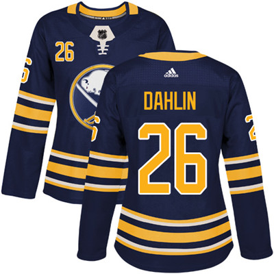 Adidas Sabres #26 Rasmus Dahlin Navy Blue Home Authentic Women's Stitched NHL Jersey