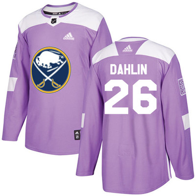 Adidas Sabres #26 Rasmus Dahlin Purple Authentic Fights Cancer Stitched NHL Jersey Adidas Sabres #26 Rasmus Dahlin Purple Authentic Fights Cancer Stitched NHL Jersey