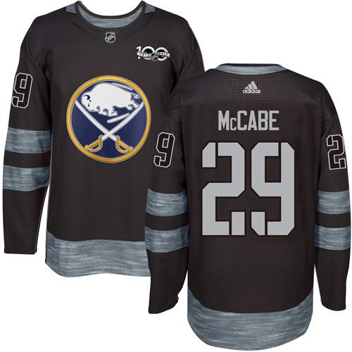 Adidas Sabres #29 Jake McCabe Black 1917-2017 100th Anniversary Stitched NHL Jersey