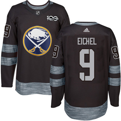 Adidas Sabres #9 Jack Eichel Black 1917-2017 100th Anniversary Stitched NHL Jersey Adidas Sabres #9 Jack Eichel Black 1917-2017 100th Anniversary Stitched NHL Jersey