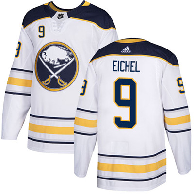 Adidas Sabres #9 Jack Eichel White Road Authentic Stitched NHL Jersey Adidas Sabres #9 Jack Eichel White Road Authentic Stitched NHL Jersey