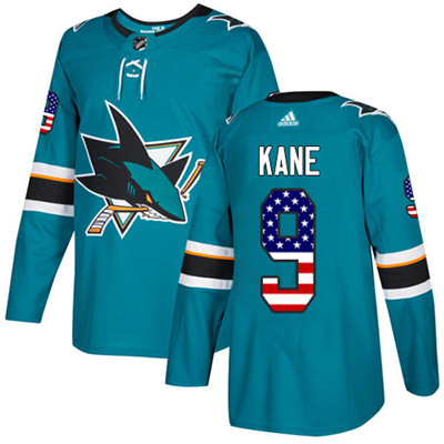 Adidas Sharks #9 Evander Kane Teal Home Authentic USA Flag Stitched Youth NHL Jersey Adidas Sharks #9 Evander Kane Teal Home Authentic USA Flag Stitched Youth NHL Jersey